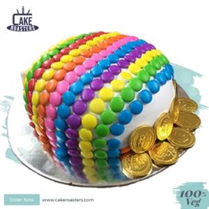 Gems And Coins Cake