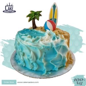 Sand Beach Sports Cake