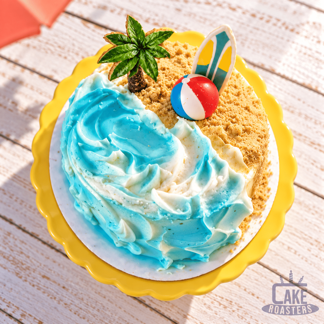 Beach Sports Theme Cake - Image 2
