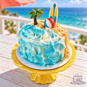 Beach Sports Theme Cake