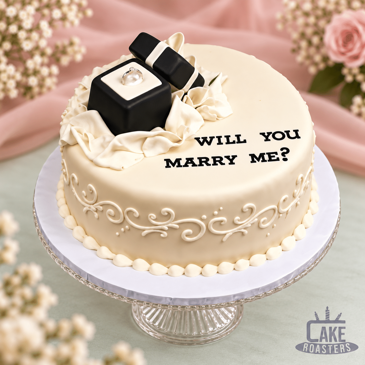 Our Engagement Cake
