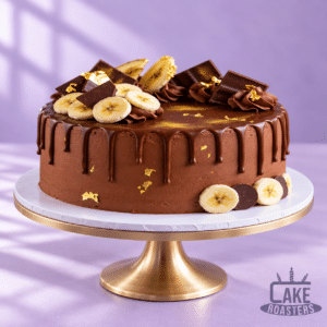 Chocolate Banana Drip Cake