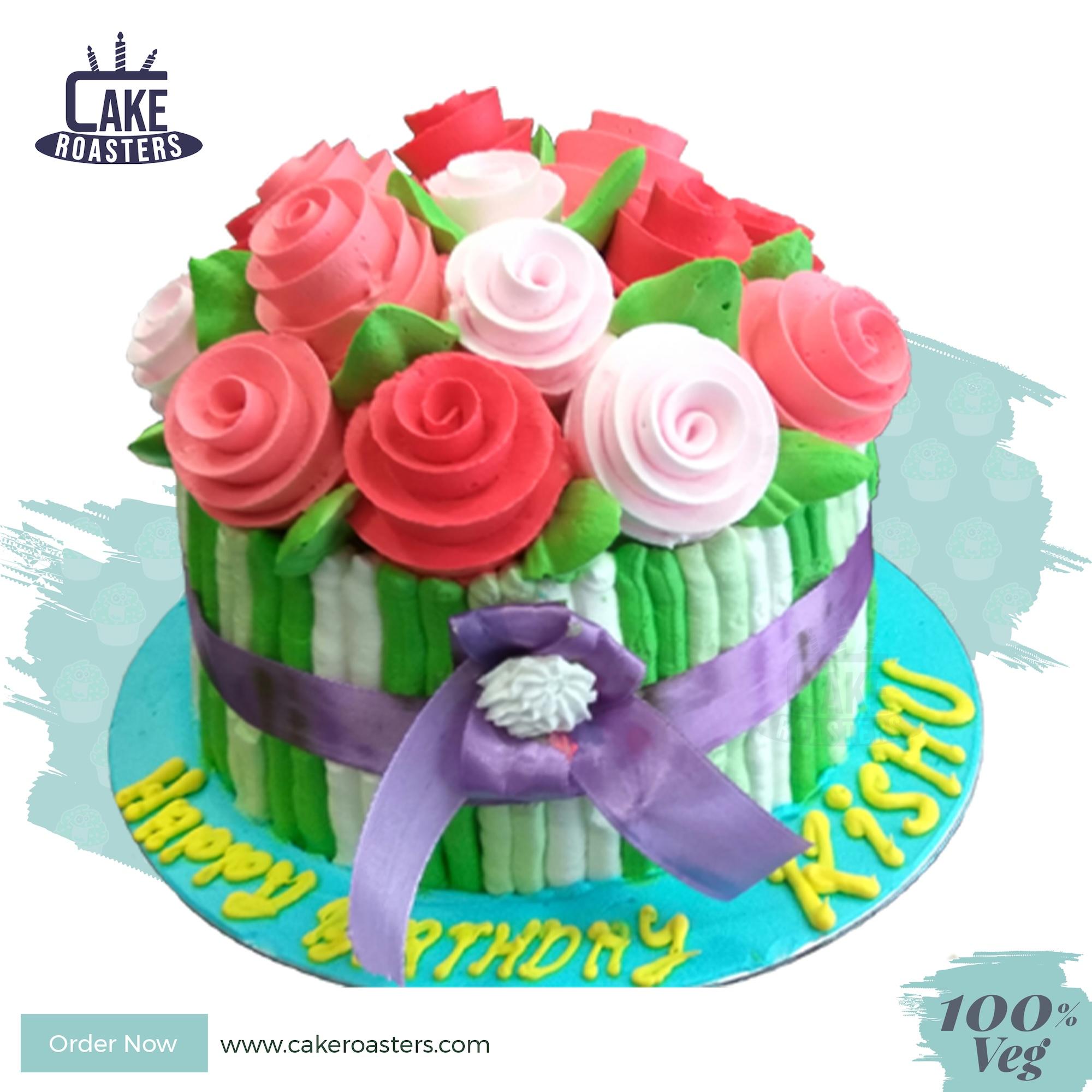 Rose Bouquet Cake