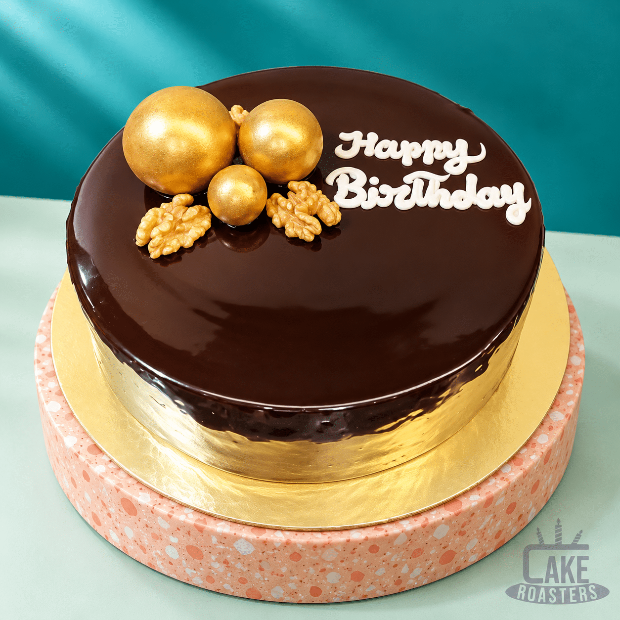Chocolate Walnut Fudge Cake