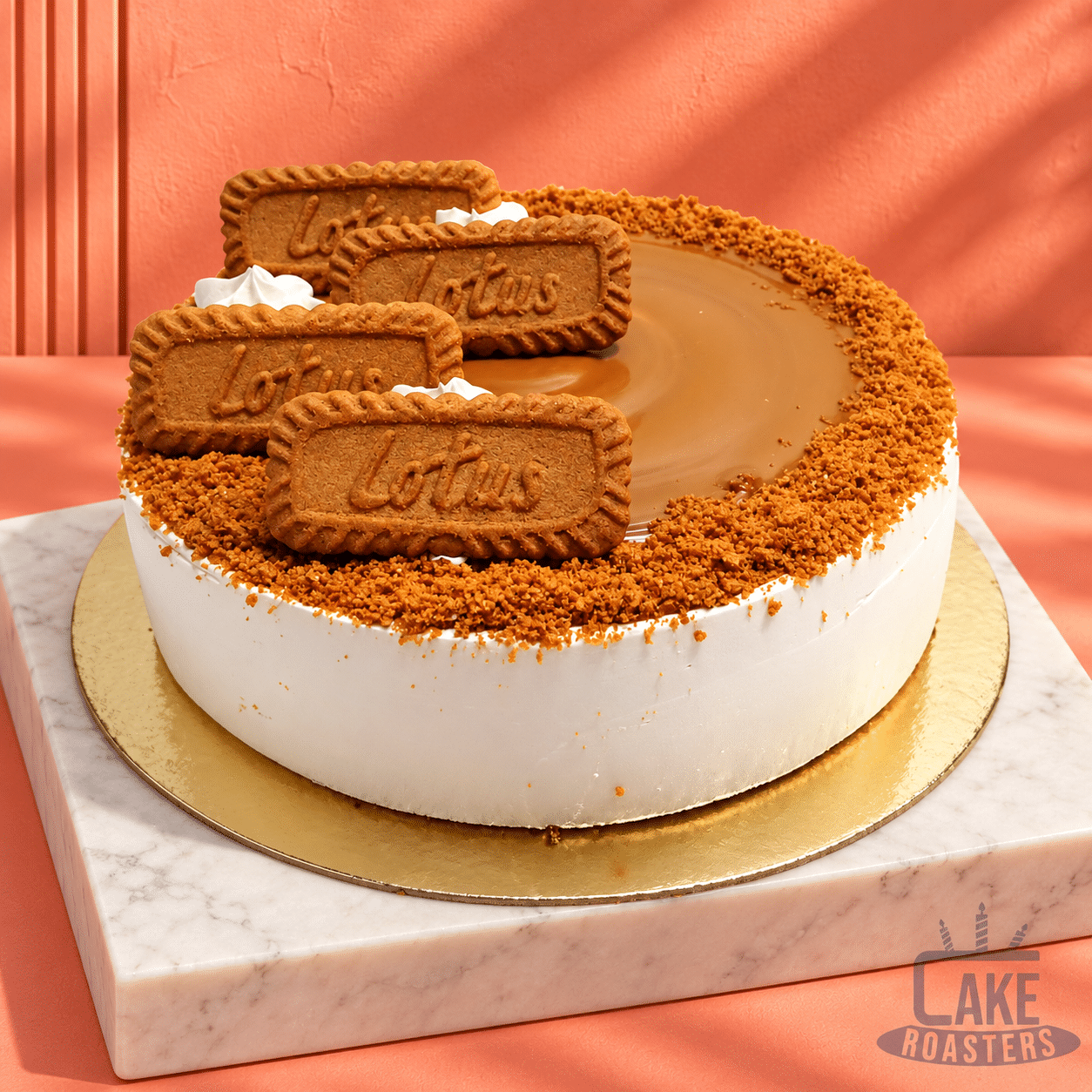 Lotus Biscoff Celebration Cake