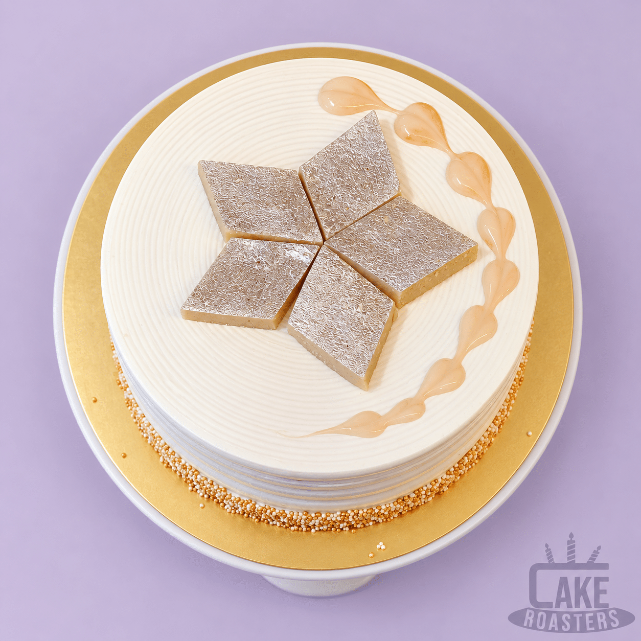 Kaju Katli Fusion Cake - Image 2