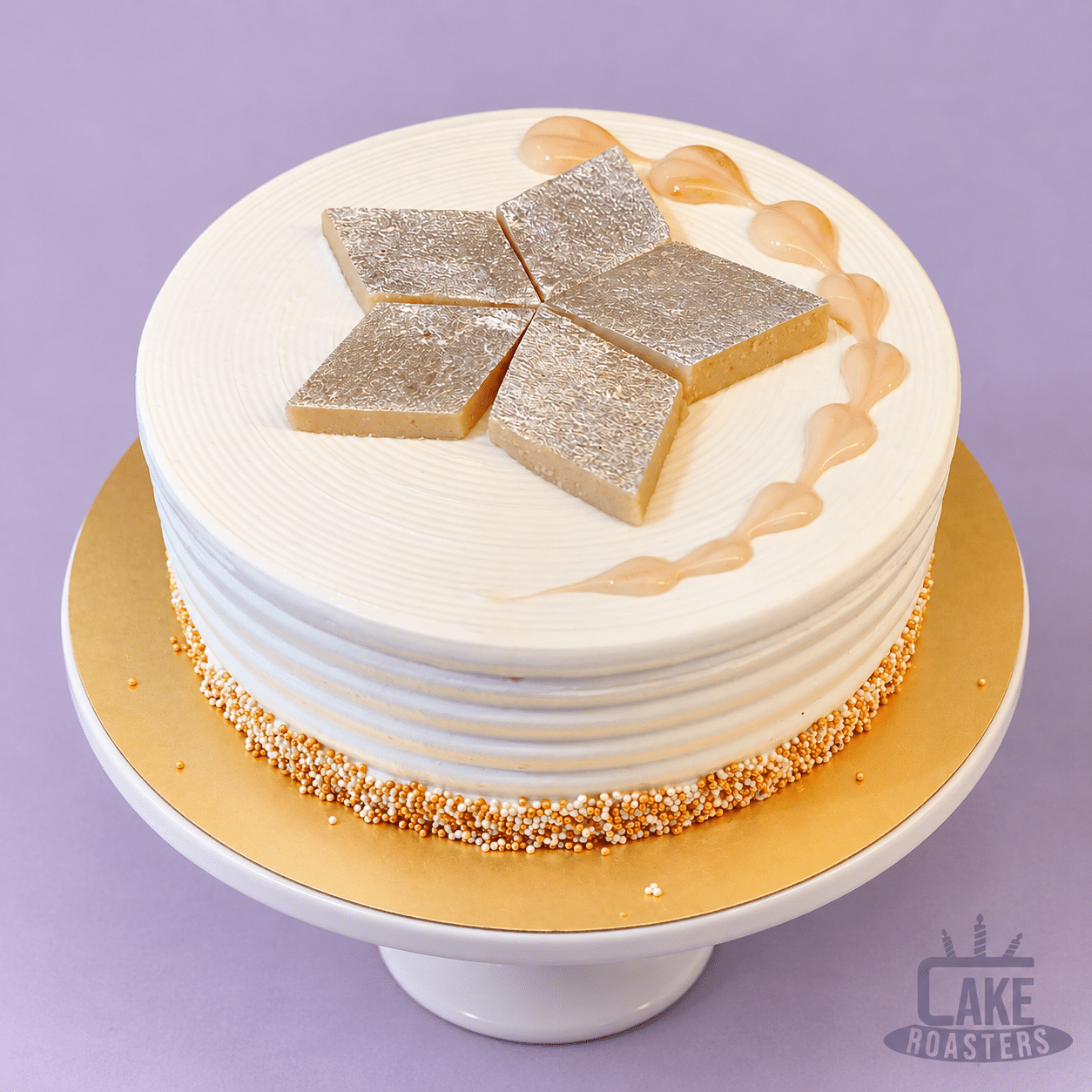 Kaju Katli Fusion Cake