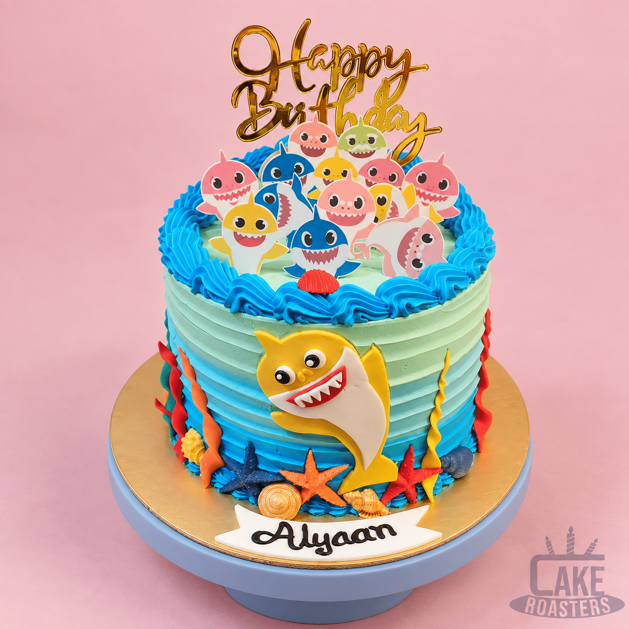 Baby Shark Ocean Birthday Cake - Image 2