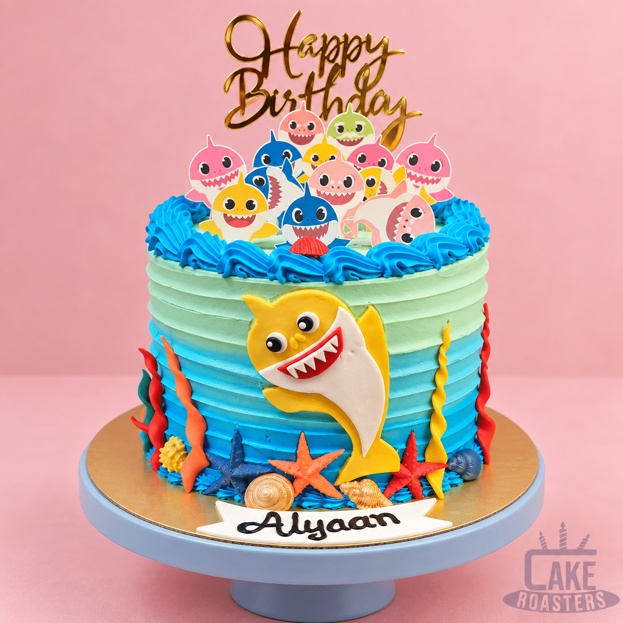 Baby Shark Ocean Birthday Cake