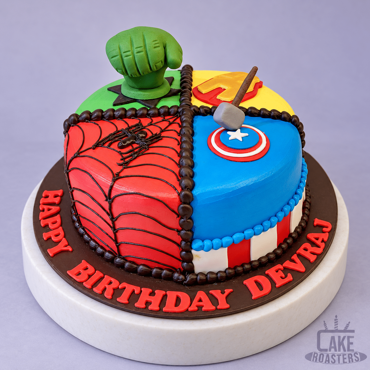 Avengers Superhero Birthday Cake