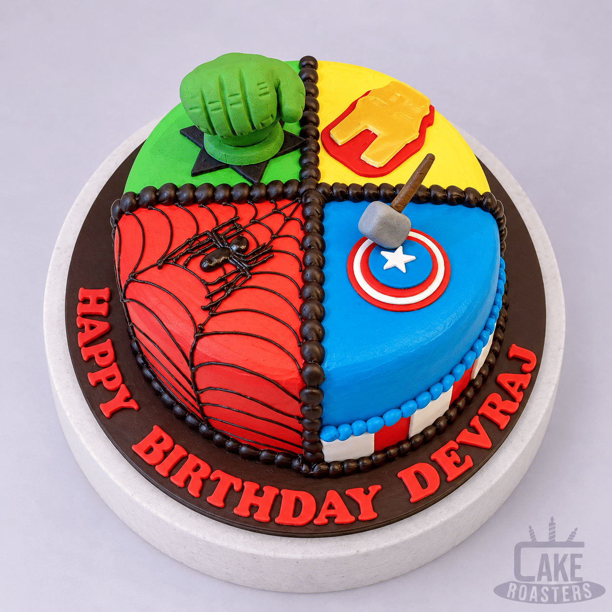 Avengers Superhero Birthday Cake - Image 2
