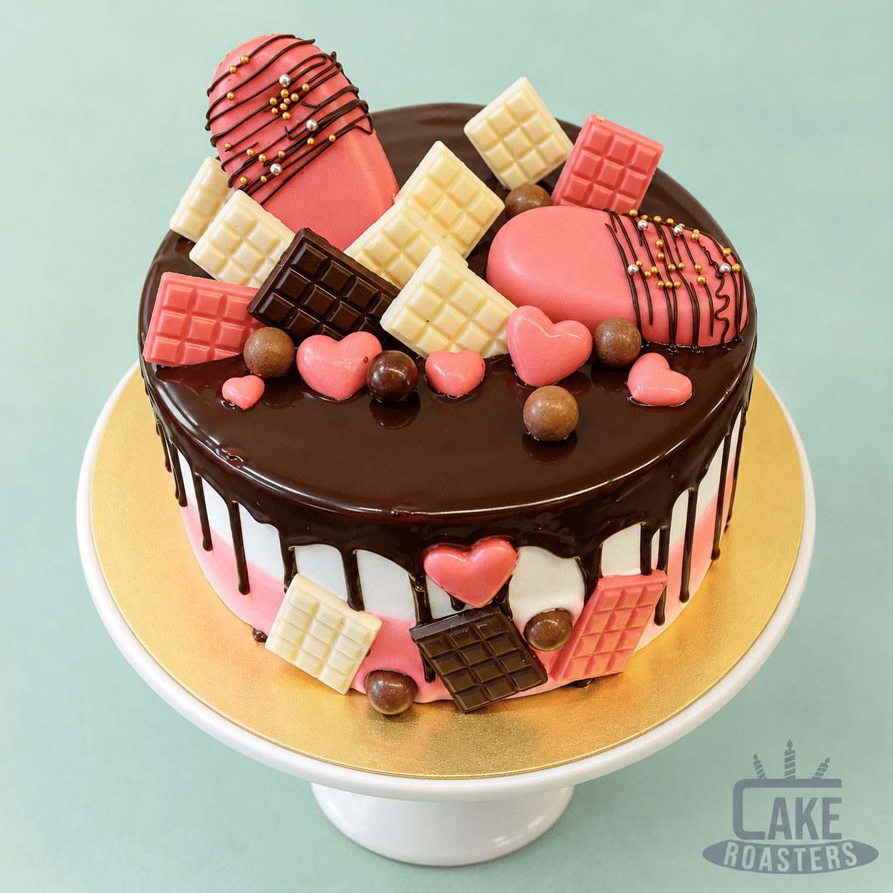 Chocolate Lover’s Pink Drip Cake - Image 2