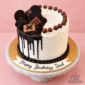 Heavenly Bites Half-and-Half Cake