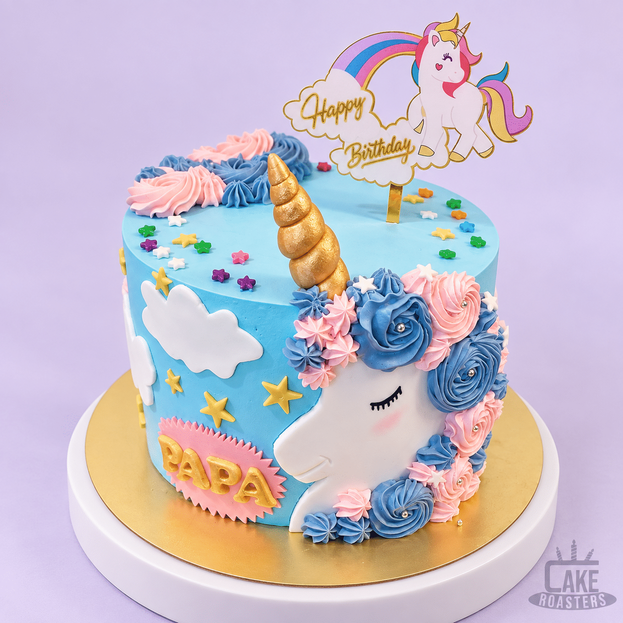 Pastel Unicorn Birthday Cake - Image 2