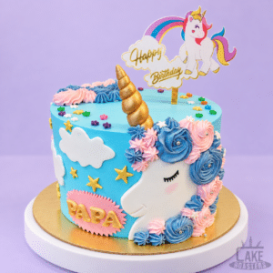 Pastel Unicorn Birthday Cake