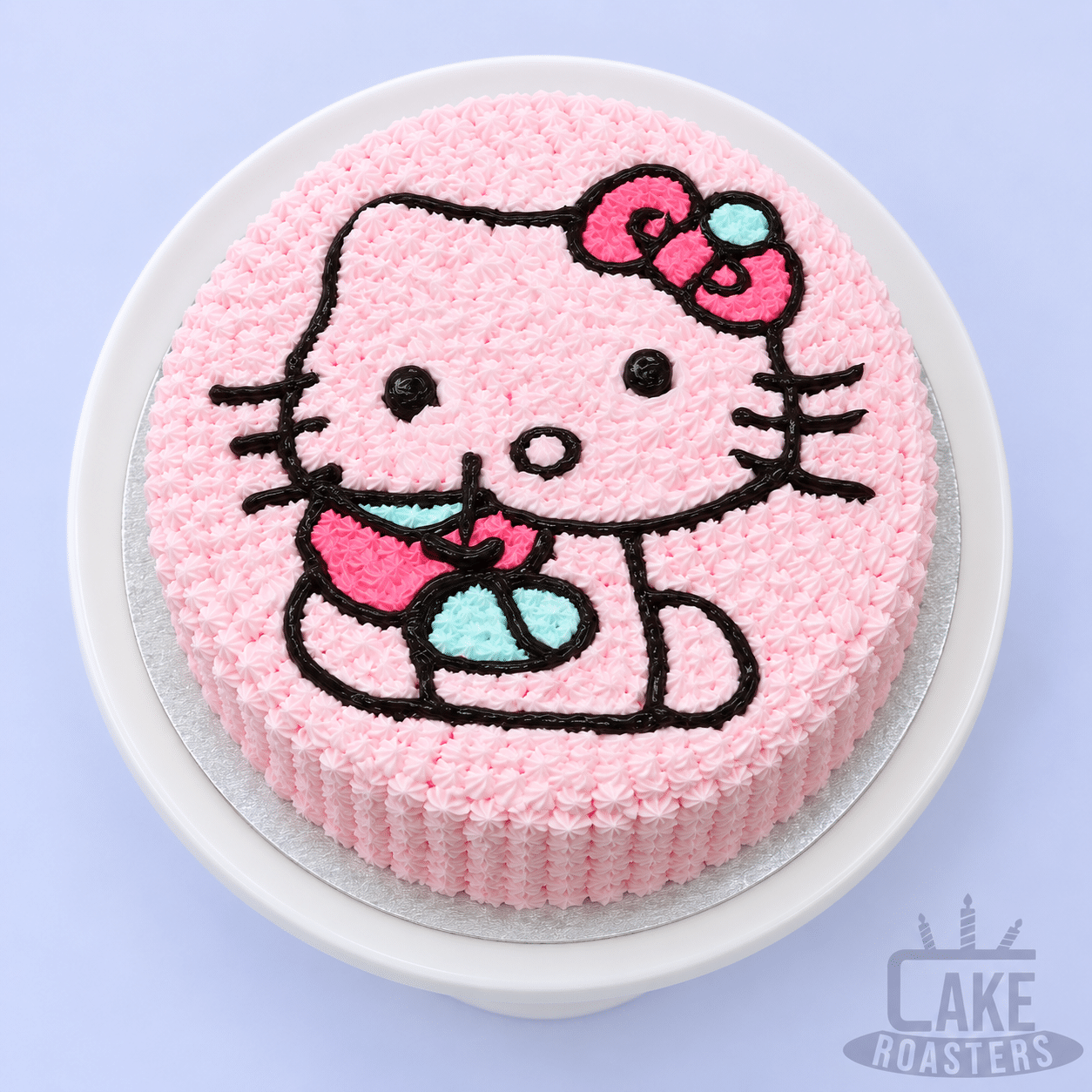 Pink Hello Kitty Birthday Cake - Image 2