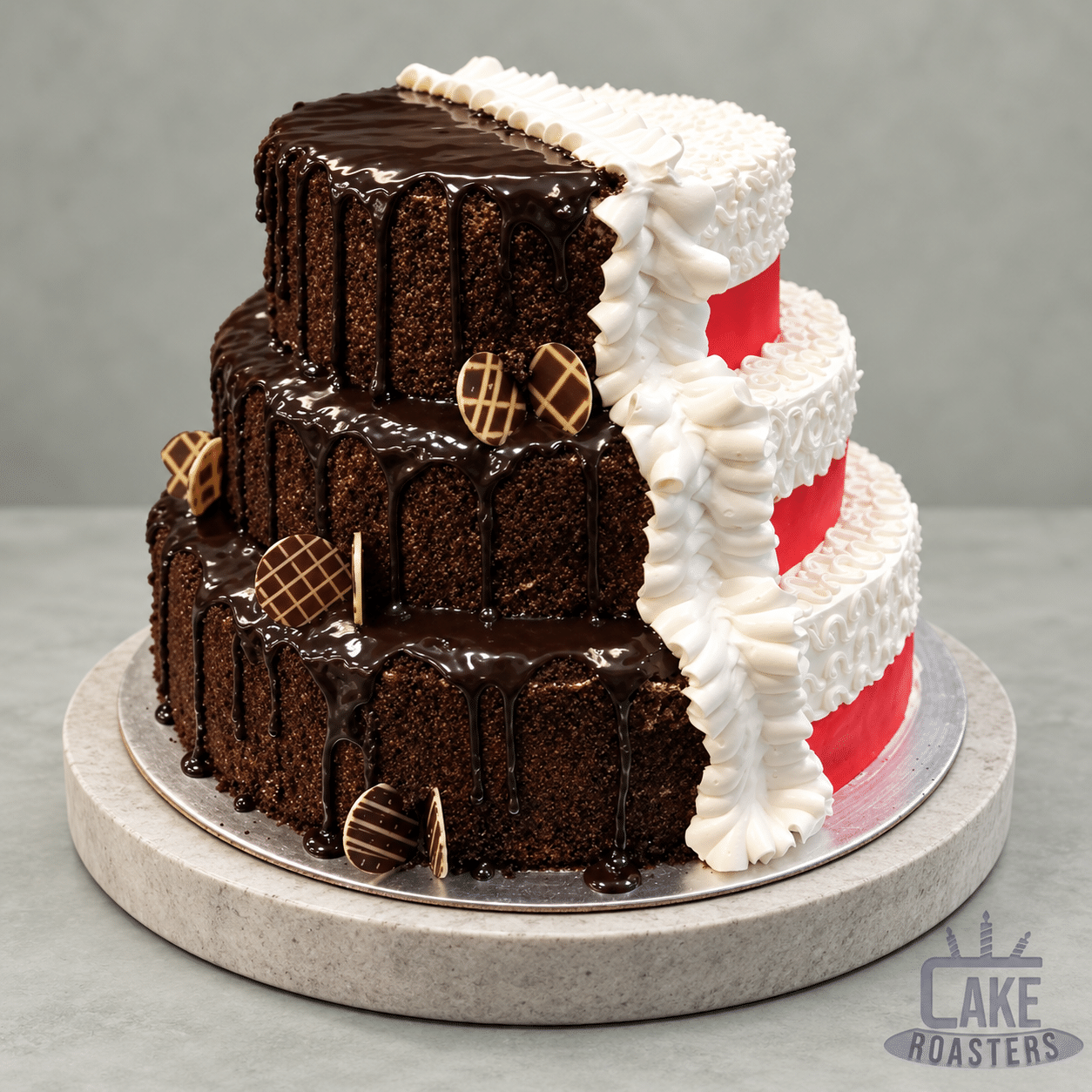 Royal Three-Tier Wedding Cake