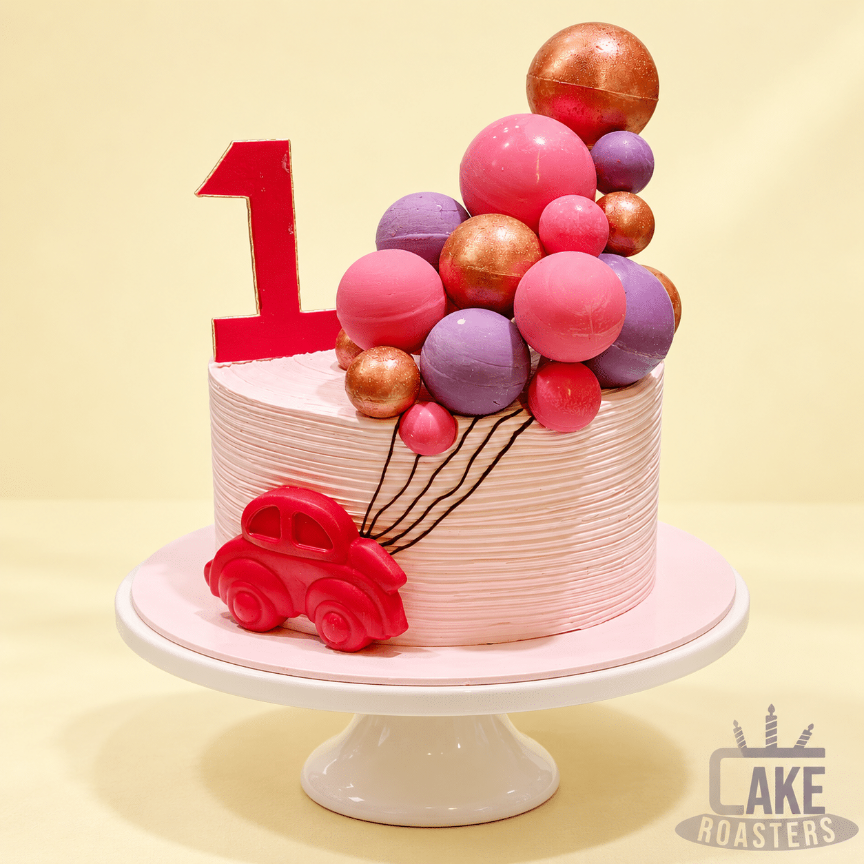 Balloon Car Birthday Cake