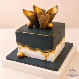 Bizarre Black & Gold Designer Cake